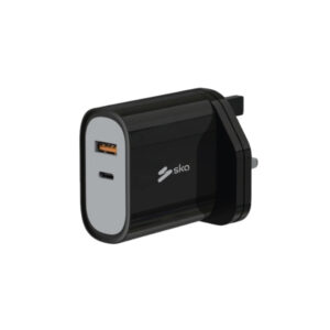 SKA 38W Fast Charger | USB-C 20W Power Delivery & USB-A 18W Quick Charge | High-Safety Fireproof Design