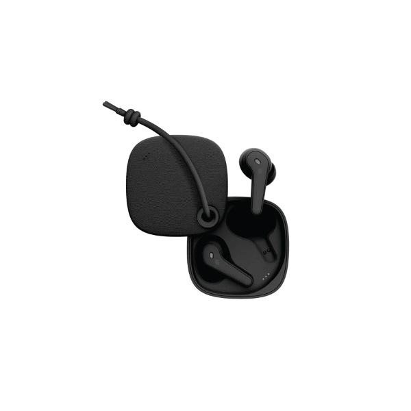 Moxedo True Wireless Earbuds S4 Bluetooth 5.4 ENC Technology 7 Hours Playing Time Touch Control 300 mAh Charging Case with Built-in 4 Powerful Microphones (Black)