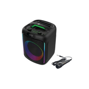 AFRA Bluetooth Speaker, 30 Watts, Black, Plastic Body, Ultra Bass, 7.4V/3000mAh Rechargeable Battery, RGB Lighting, AF-0030BSBK, 2 Years Warranty