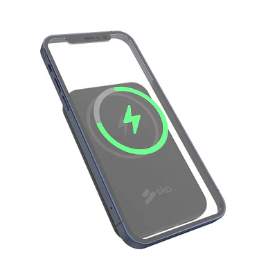 SKA PC3010 5000mAh Power Bank | 15W Magnetic Wireless Charging | USB-C 20W PD & USB-A 22.5W QC 3.0 | Ultra-Sleek Design with Built-In Stand