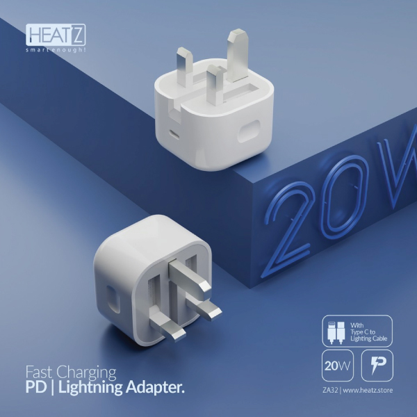 Heatz ZA32 20w PD Type-C to Lightning Charger