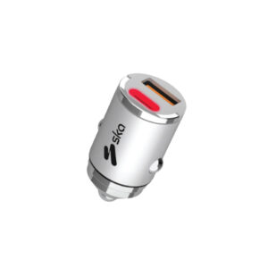 SKA Fast Car Charger USB-C PD 30W + USB-A QC 18W | Dual Port Charger for iPhone 16/15/14/13, Samsung S24/S23, Huawei, Xiaomi | Compact Design, Safety Features | Best Car Accessories for Fast Charging