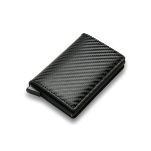 Black Faux Leather, Anti-Magnetic, Multiple Card Holders, Business Style, Dry Clean Only, Modern Wallet Design | Durable Wallet