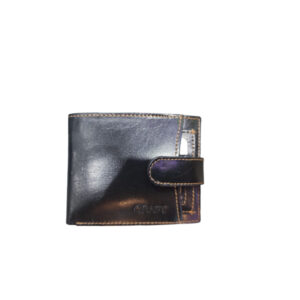 Leather Mens Craft Wallet With Extra Card Holder Button Type Single Loop Multicolor -4012