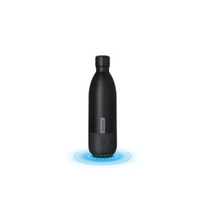Moxedo Vacuum Flask with Built-in Wireless Speaker and LED Light Double Wall Vacuum Insulated Hot and Cold (Black)
