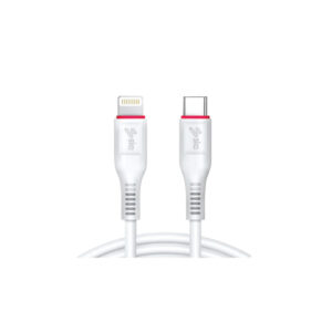 SKA Energy Line-III CC1900 USB-C to Lightning Cable 1.5M White – 20W Fast Charging, Silicone Tangle-Free, 480Mbps Data Transfer, 10,000+ Bend-Tested, CE RoHS FCC