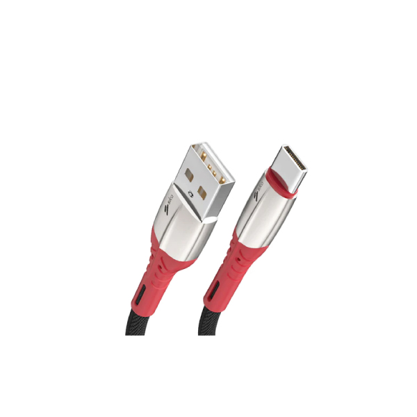 SKA Swift CC2100 USB-A to USB-C Fast Charging Cable | 1.2M Denim Braided Kevlar | Durable & High-Speed Charging for iPhone 15/15 Pro, iPad Air/Pro, Samsung, Xiaomi, Oppo, Huawei, Laptop – Black