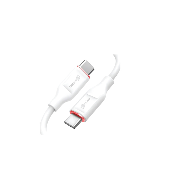 ENERGY LINE-III SILICONE USB-C TO USB-C CABLE White