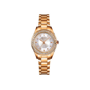 AFRA CELESTE LADIES WATCH GOLD CASE SILVER DIAL GOLD BRACELET