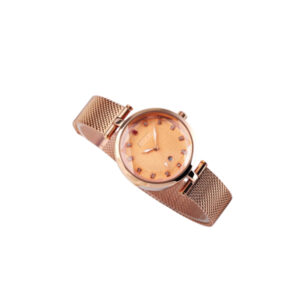 AFRA REGINA LADIES WATCH ROSE GOLD CASE GOLD DIAL ROSEGOLD MESH BRACELET