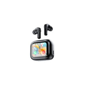 Zoook touch screen wireless Bluetooth earbuds with ENC noise cancelling, waterproof in-ear design, and smart charging case with LED display